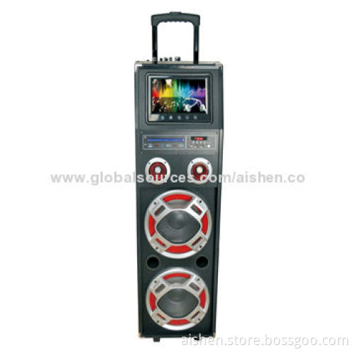 Trolley Speaker with EQ/USD/SD/FM/Remote Control/DVD/9-inch Screen